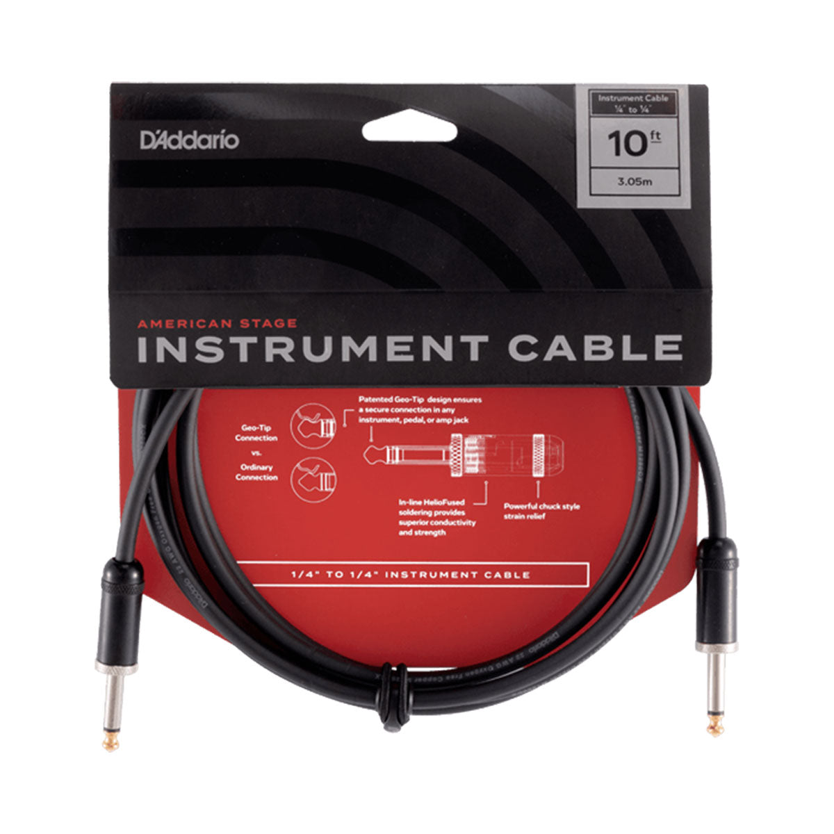 D’addario PW-AMSG-10 3m American Stage Instrument Cable
