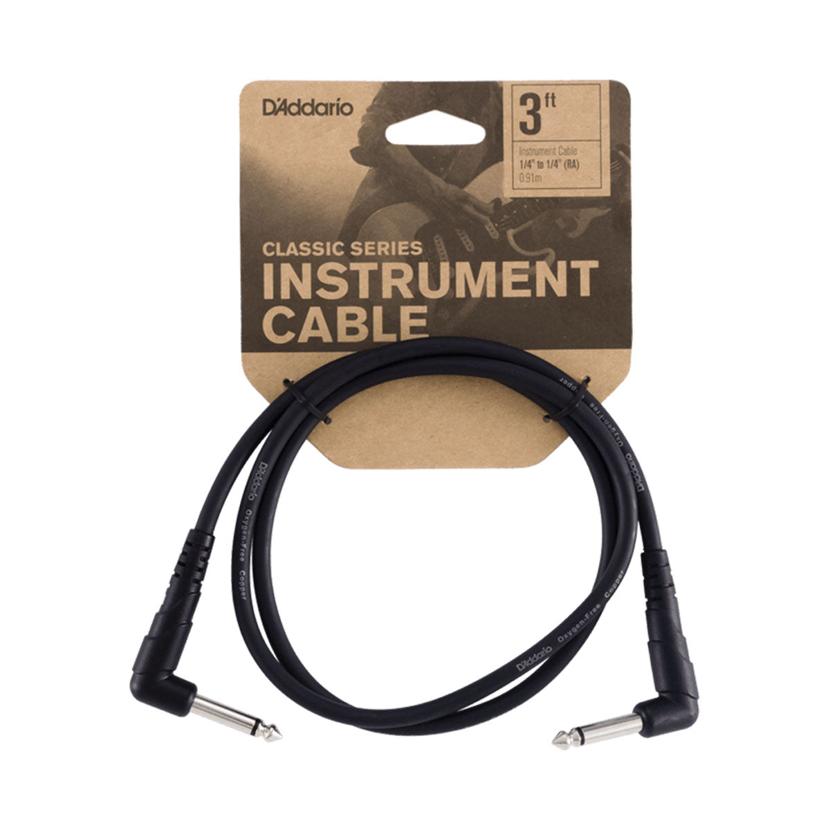 D’addario PW-CGTPRA-03 0.9m Classic Series Patch Instrument Cable