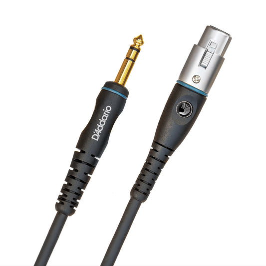 D’addario PW-GM-10 3m Custom Series TRS to Female XLR Microphone/Powered Speaker Cable