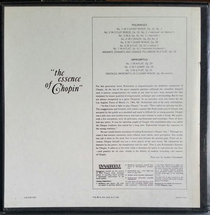 Rubinstein – Chopin: 8 Polonaises & 4 Impromptus 2×12" Vinyl
