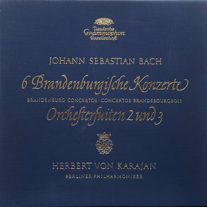 Bach 6 Brandenburg Concertos Karajan & Berlin Philharmonic 3×12" Vinyl