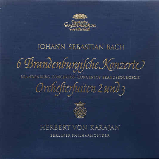 Bach 6 Brandenburg Concertos Karajan & Berlin Philharmonic 3×12" Vinyl