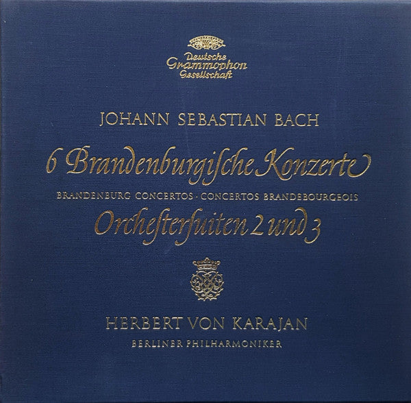 Bach 6 Brandenburg Concertos Karajan & Berlin Philharmonic 3×12" Vinyl