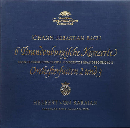 Bach 6 Brandenburg Concertos Karajan & Berlin Philharmonic 3×12" Vinyl