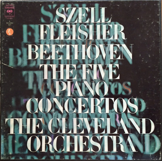 Beethoven The 5 Piano Concertos Fleisher, Szell & Cleveland Orchestra 4×12" Vinyl Box Set