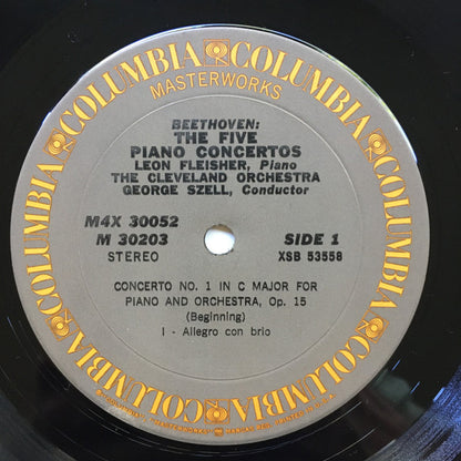 Beethoven The 5 Piano Concertos Fleisher, Szell & Cleveland Orchestra 4×12" Vinyl Box Set