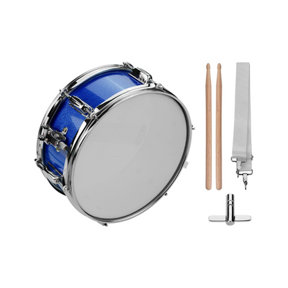 Power Beat 14 Inch Snare Drum Head with Drumsticks and Shoulder Strap & Drum Key