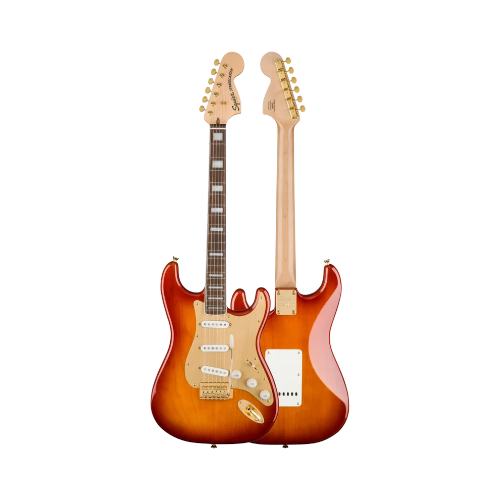 Squier by Fender 40th Anniversary Stratocaster Gold Edition Electric Guitar