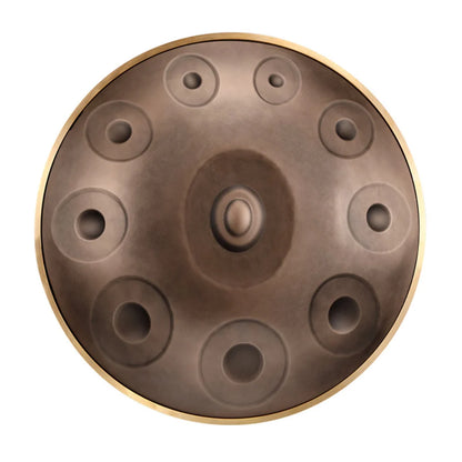 HLURU HG10-Bronze STL Handpan Drum 10 notes 22"