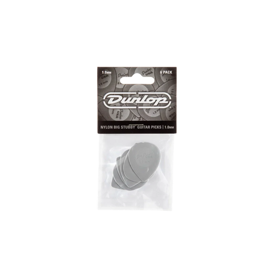 Jim Dunlop BIG STUBBY® NYLON PICK 1.0MM 445P100 (6 Pack)