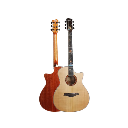 Aiersi SG02SMC-GA Grand Auditorium Cutaway Acoustic Guitar