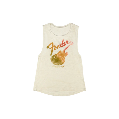Fender Starcaster Women's Sleeveless T-Shirt, Natural M