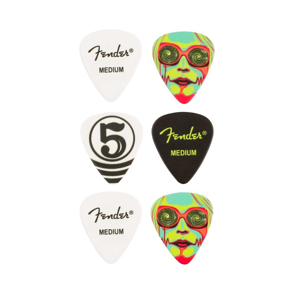 Fender John 5 351 Celluloid Picks (6 pack)