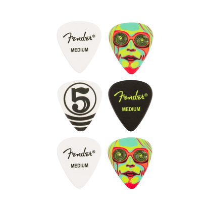 Fender John 5 351 Celluloid Picks (6 pack)