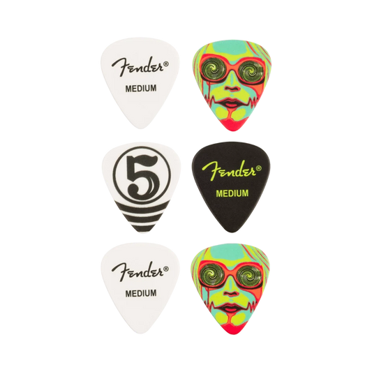 Fender John 5 351 Celluloid Picks (6 pack)