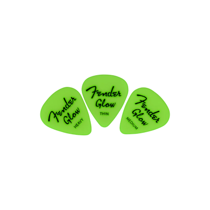 Fender Glow In The Dark 351 Picks, 12-Pack