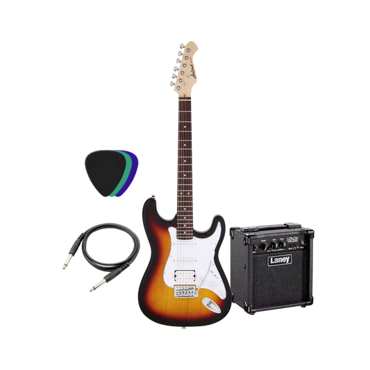 Aria Pro HSS Electric Guitar Bundle