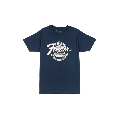 Fender World Wide Tee, Vintage Navy, L