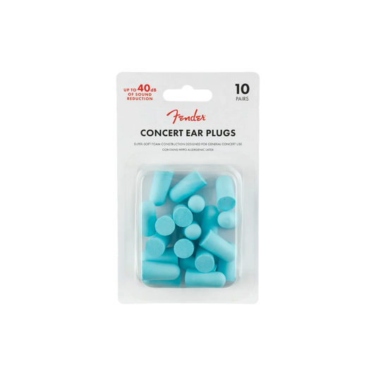 Fender Concert Ear Plugs (10 Pair), Daphne Blue