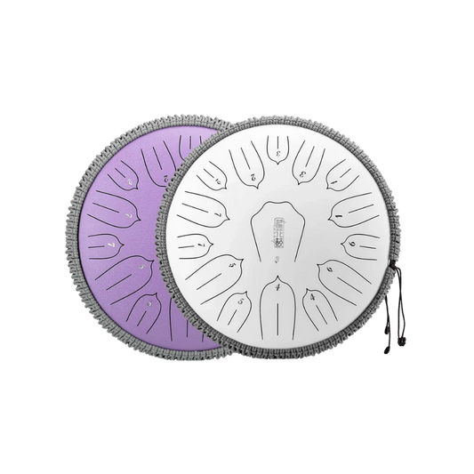 HUASHU THS15-14 Carbon Steel Tongue Drum 14 Inch 15 Notes C Major (2 Colors Available)