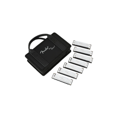 Fender Blues Deluxe Harmonicas - 7 Pack with Case