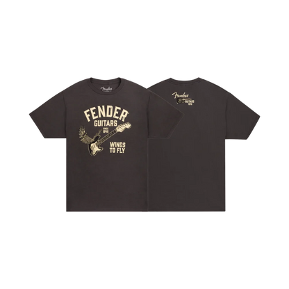 Fender Wings To Fly T-Shirt, Vintage Black, M