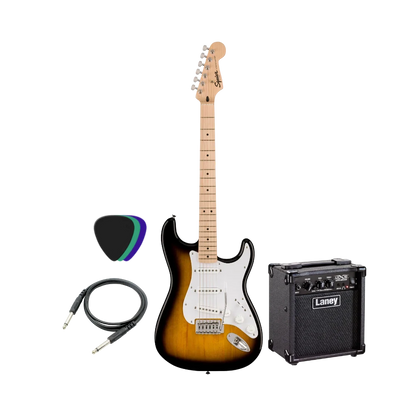 Fender's Squier Sonic Strat & Laney LX10 Electric Guitar Bundle
