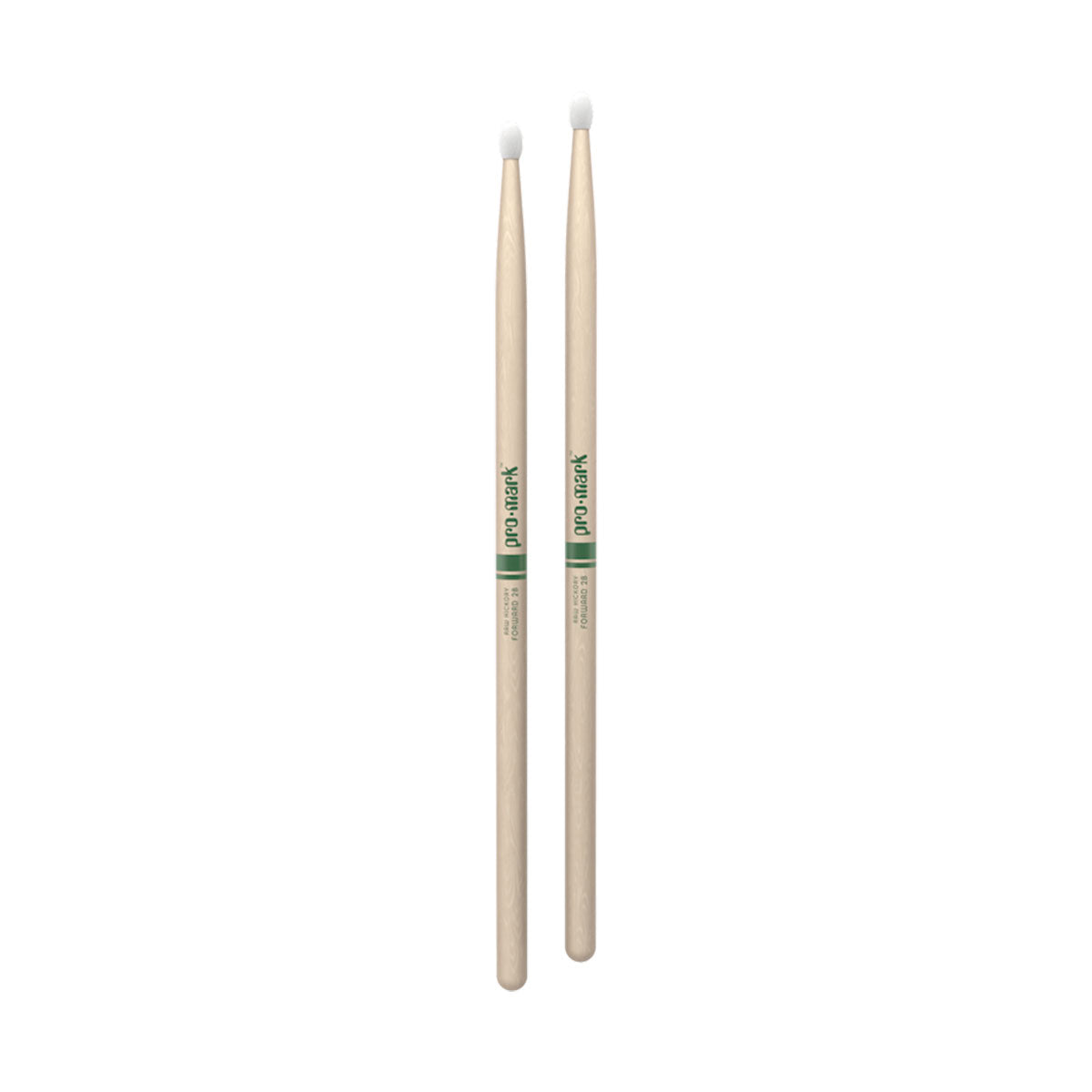 Promark TXR2BN 2B Forward Raw Hickory Nylon Tip Drumsticks