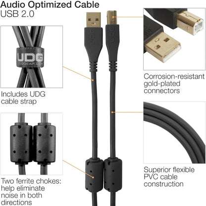 UDG Ultimate Audio Cable USB 2.0 A-B, Straight, 2m (Multiple Colors Available)