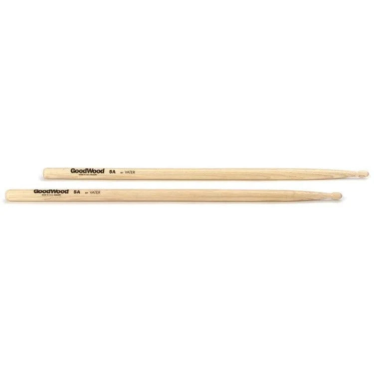 Vater 5B Wood Tip Drumsticks – American Hickory