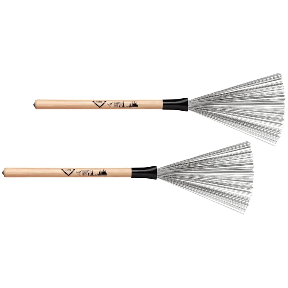 Vater Manhattan Brush – Wood Handle Wire Drum Brush (VWTM)