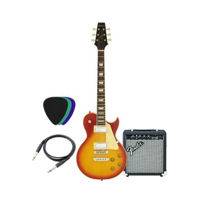 Aria Pro PE-350STD & Fender Frontman 10G Electric Guitar Bundle