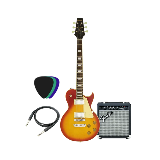 Aria Pro PE-350STD & Fender Frontman 10G Electric Guitar Bundle