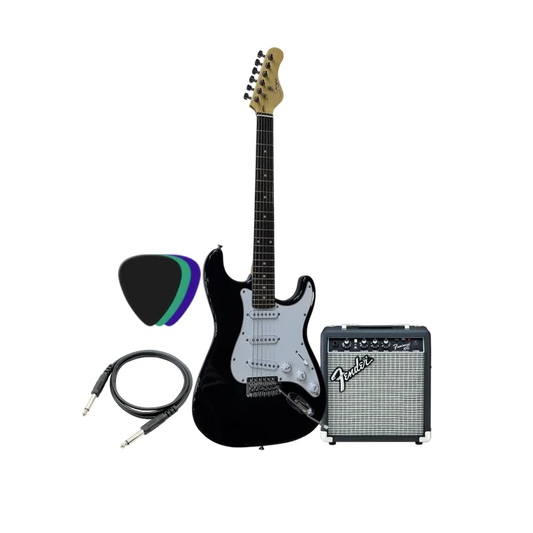 Smiger SSS & Fender Frontman 10G Electric Guitar Bundle
