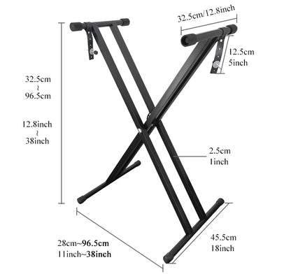 Double X Keyboard Stand