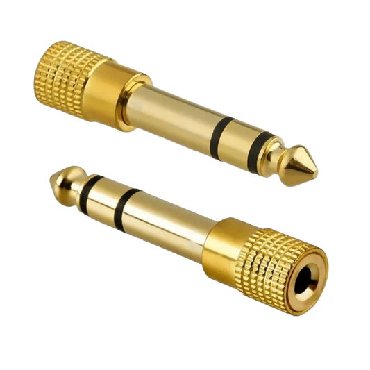 Hebikuo X 6.5-1 Gold-Plated 3.5mm Female to 6.5mm Male Adapter – Audio Connector