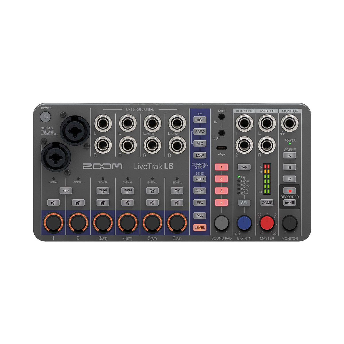 Zoom L6 LiveTrak 10-Channel Digital Mixer/Recorder