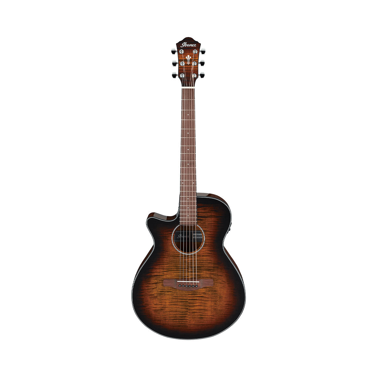 Ibanez AEG70L Left-Handed Electro-Acoustic Guitar – Tiger Burst High Gloss