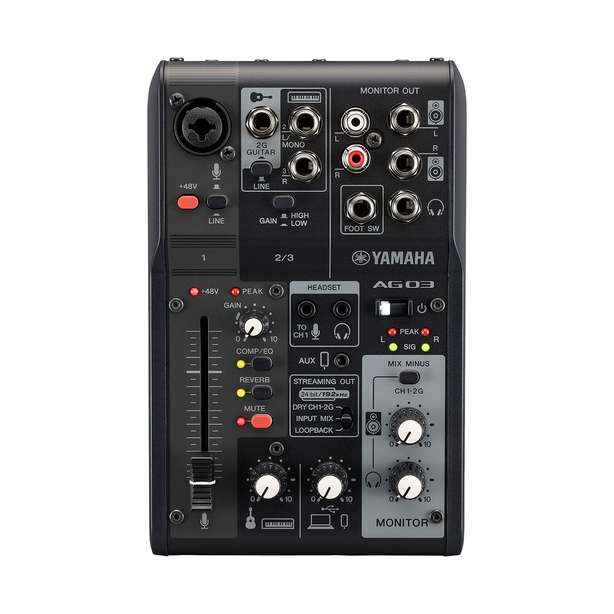 Yamaha AG03MK2 3-Channel Live Streaming Loopback Audio interface