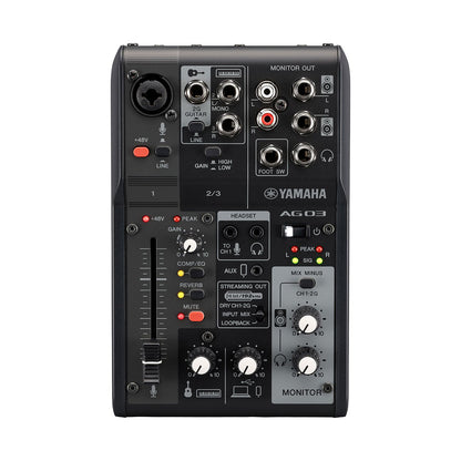 Yamaha AG03MK2 3-Channel Live Streaming Loopback Audio interface