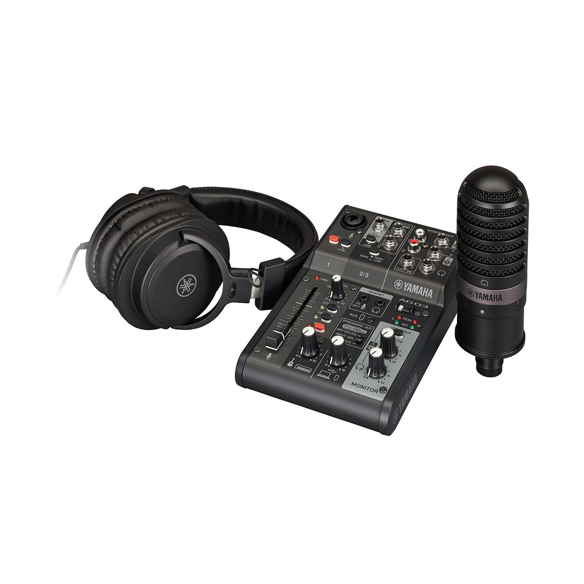 Yamaha AG03MK2 Live Streaming Audio interface Pack