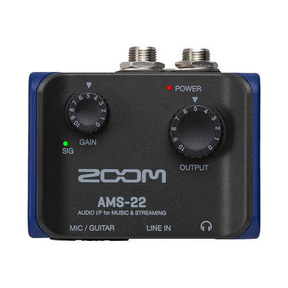 Zoom AMS-22 2-Channel Audio Interface for Music & Streaming