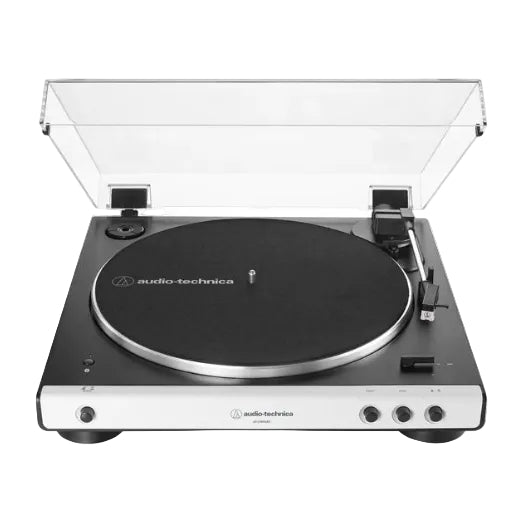 Audio-Technica AT-LP60XBT Fully Automatic Wireless Belt-Drive Turntable, White
