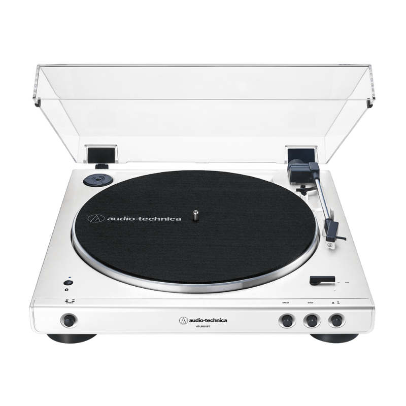 Audio-Technica AT-LP60XBT Fully Automatic Wireless Belt-Drive Turntable, White
