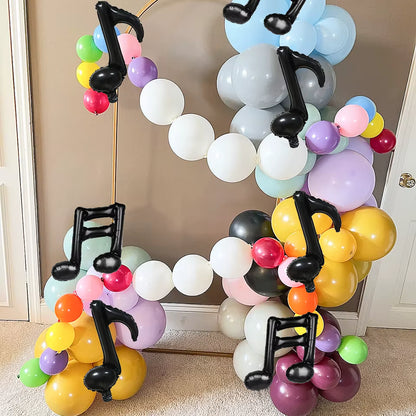 Music Note Aluminum Foil Balloons (10pcs) Party & Event Decorations