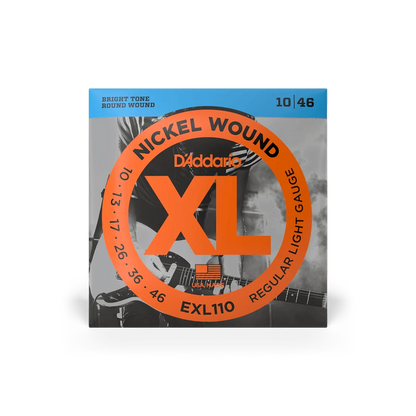 D'Addario 10-46 Regular Light Electric Guitar Strings EXL110