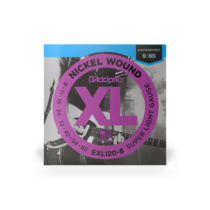 D'Addario 09-65 Super Light 8-String Electric Guitar Strings EXL120-8