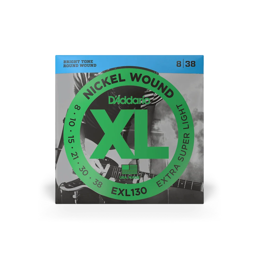 D'addario 8-38 Extra Super Light Electric Guitar Strings EXL130
