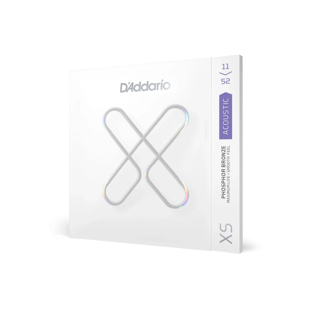 D'Addario 11-52 Custom Light Coated Acoustic Guitar Strings XSAPB1152