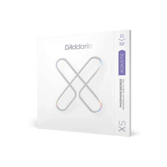 D'Addario 11-52 Custom Light Coated Acoustic Guitar Strings XSAPB1152